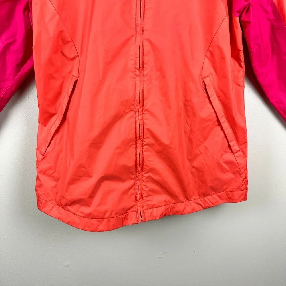 Columbia Youth Vibrant Pink and Orange Outdoor Windbreaker Rain Jacket Girl XL